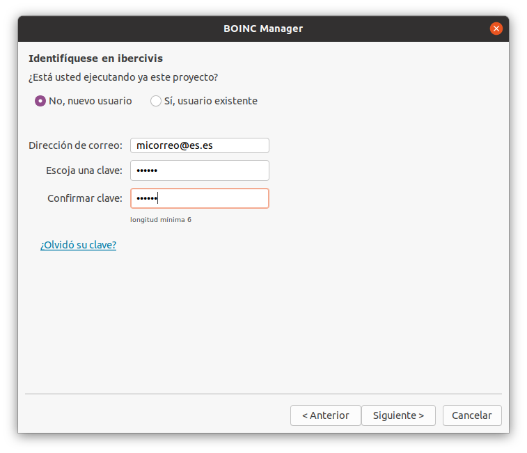 Add BOINC password