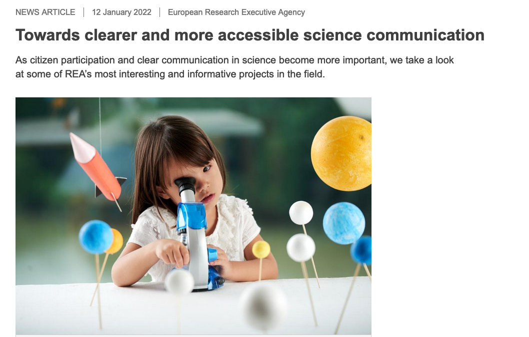 La Agencia Europea de Investigación incluye a Newsera como uno de los proyectos para la mejora de la comunicación científica